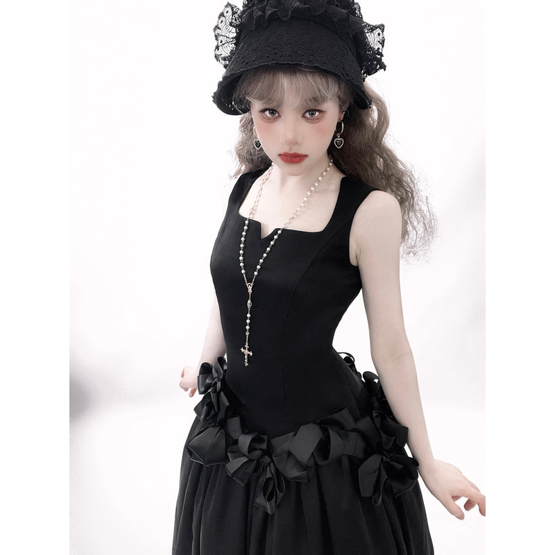伯爵令嬢のジャンパースカートとケープ - Black[2025年8月上旬-8月下旬発送予定]