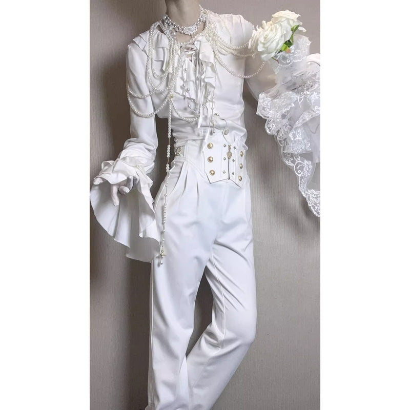 男爵令嬢のヴィクトリアンブラウス - White[2026年2月中旬-3月中旬発送予定]