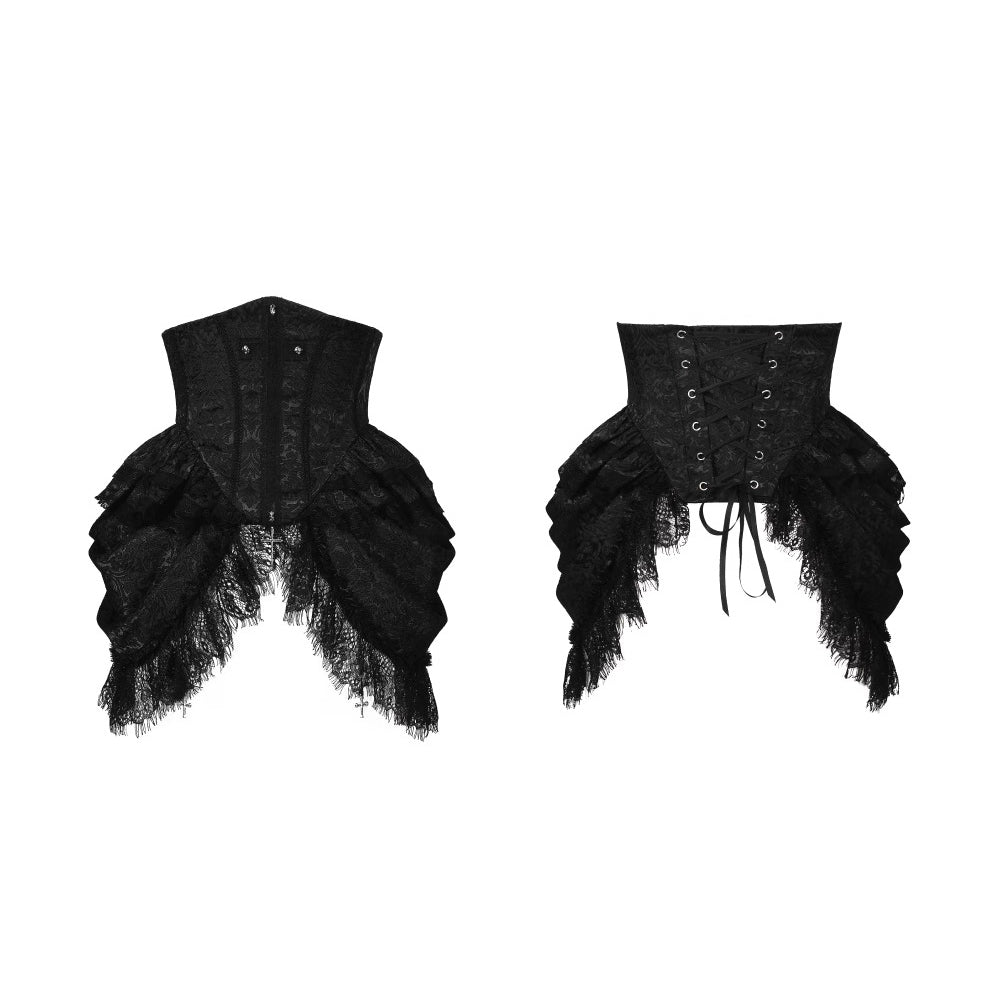 暗夜を纏うお嬢様のゴシックコルセット[2025年9月下旬-10月下旬発送