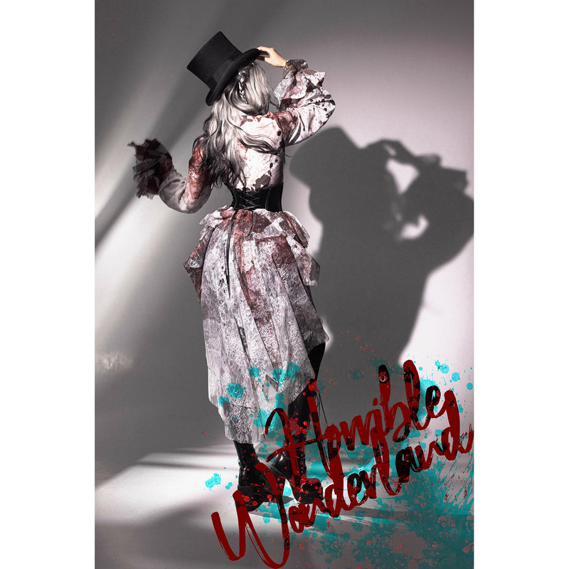 血塗れのお嬢様のヴィクトリアンブラウス - Dark Red[2026年2月下旬-3月下旬発送予定]