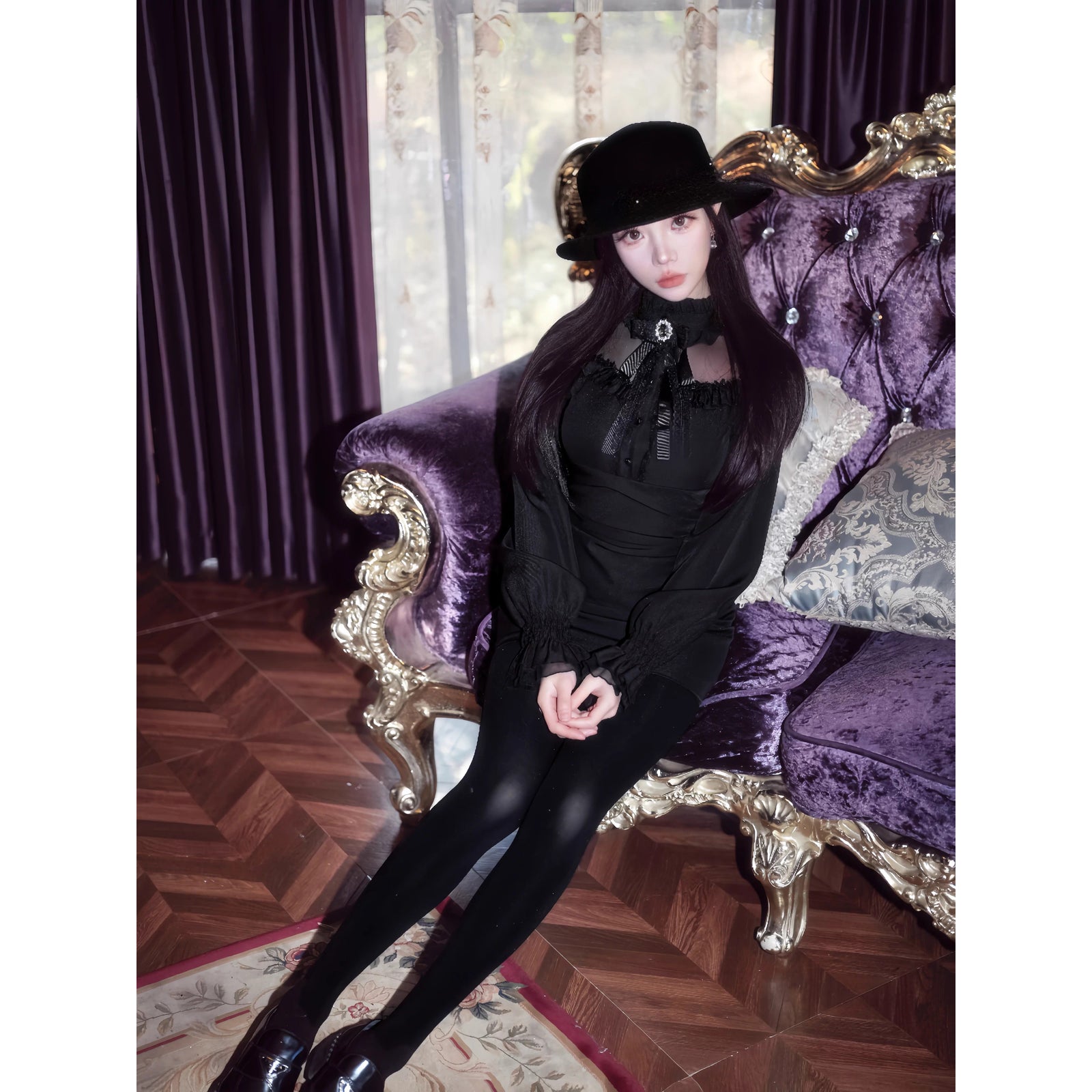 黒のお嬢様のゴシックワンピース – ManusMachina