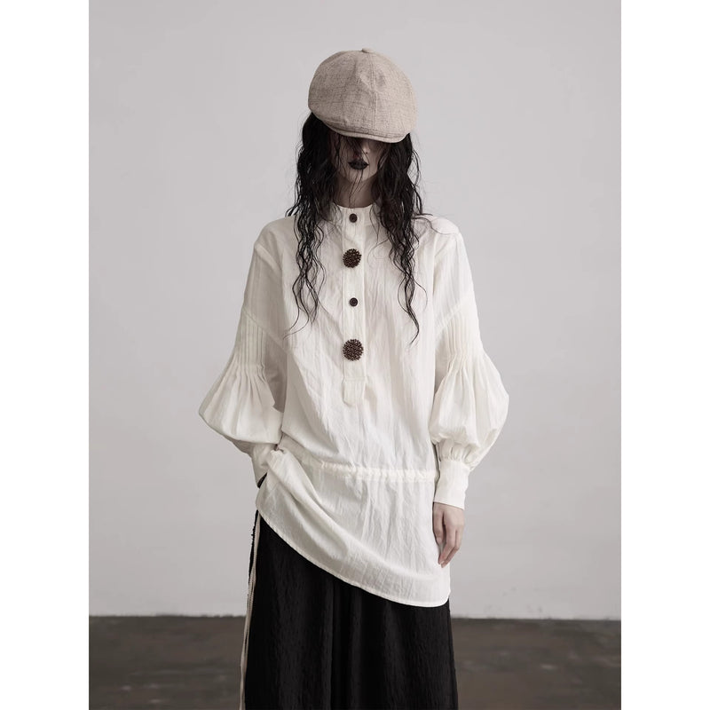 Antique White Classical Blouse