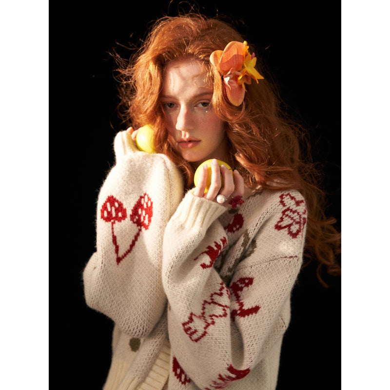 Apple and Cherry Knit Cardigan
