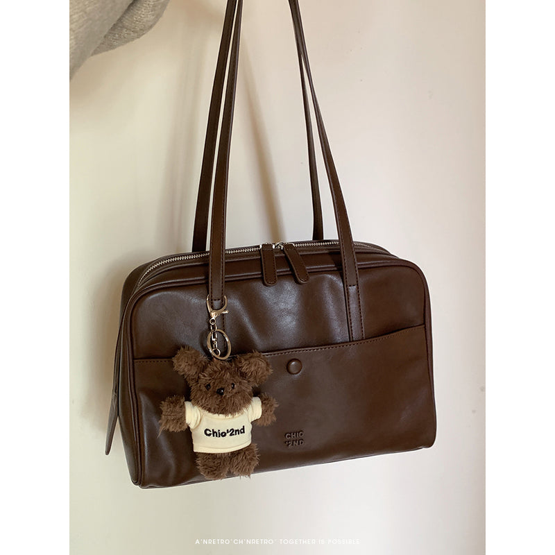 Brown Retro Pillow Bag