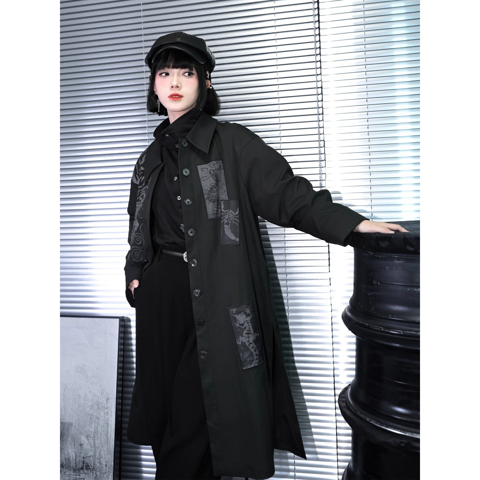 YOKO CHAN お洒落なアシンメトリー コート 希少 YOKO CHAN お洒落なアシンメトリー コート 希少