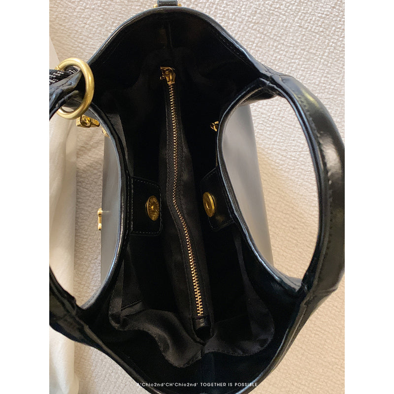 Golden Dog Leather Hand Shoulder Bag