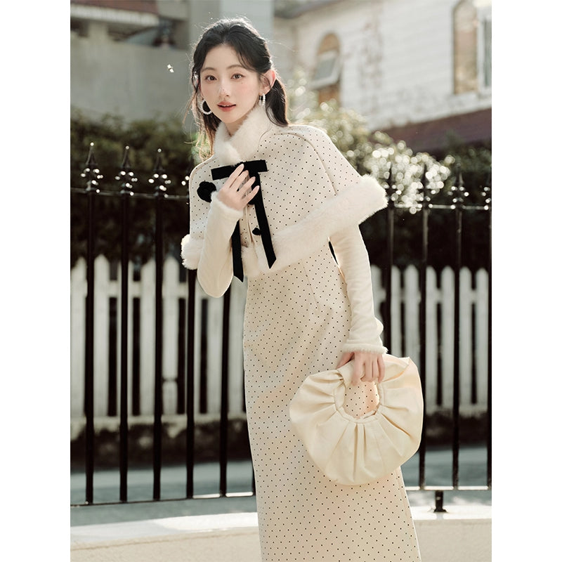 Polka Dot Cape and Dress