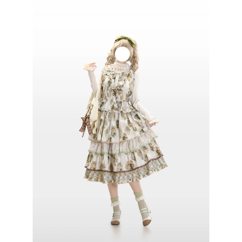 Afternoon Tea Time Cat Frill Vest[2026年1月上旬-1月下旬発送予定]