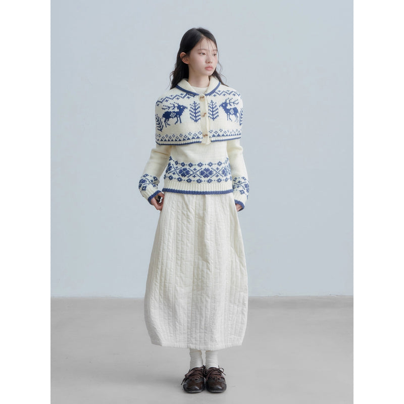 Nordic Knit Cape and Sweater