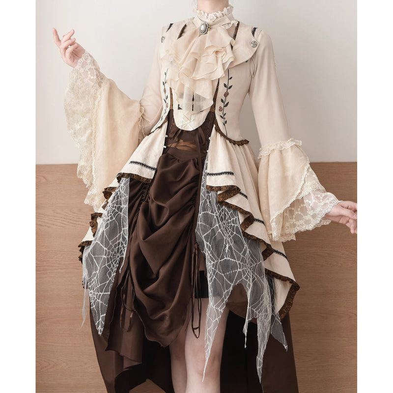 貴族のお嬢様のヴィクトリアンブラウス - Beige[2025年12月下旬-2026年1月下旬発送予定]