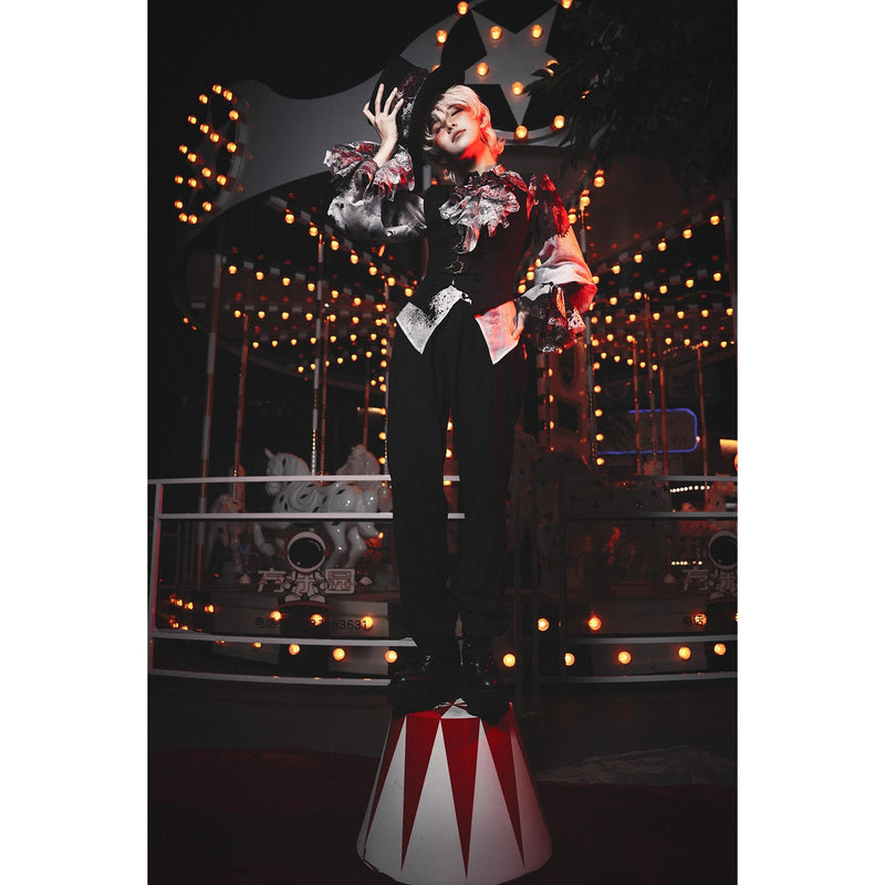 血塗れのお嬢様のヴィクトリアンブラウス - Dark Red[2026年2月下旬-3月下旬発送予定]