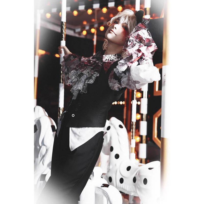 血塗れのお嬢様のヴィクトリアンブラウス - Dark Red[2026年2月下旬-3月下旬発送予定]