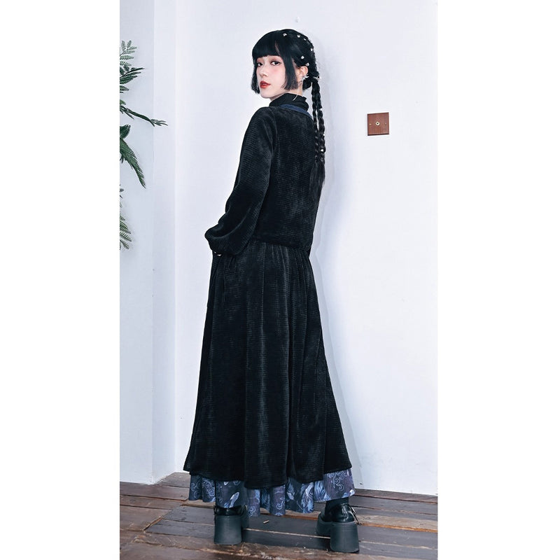 闘魚の挿絵ベルベットスカート