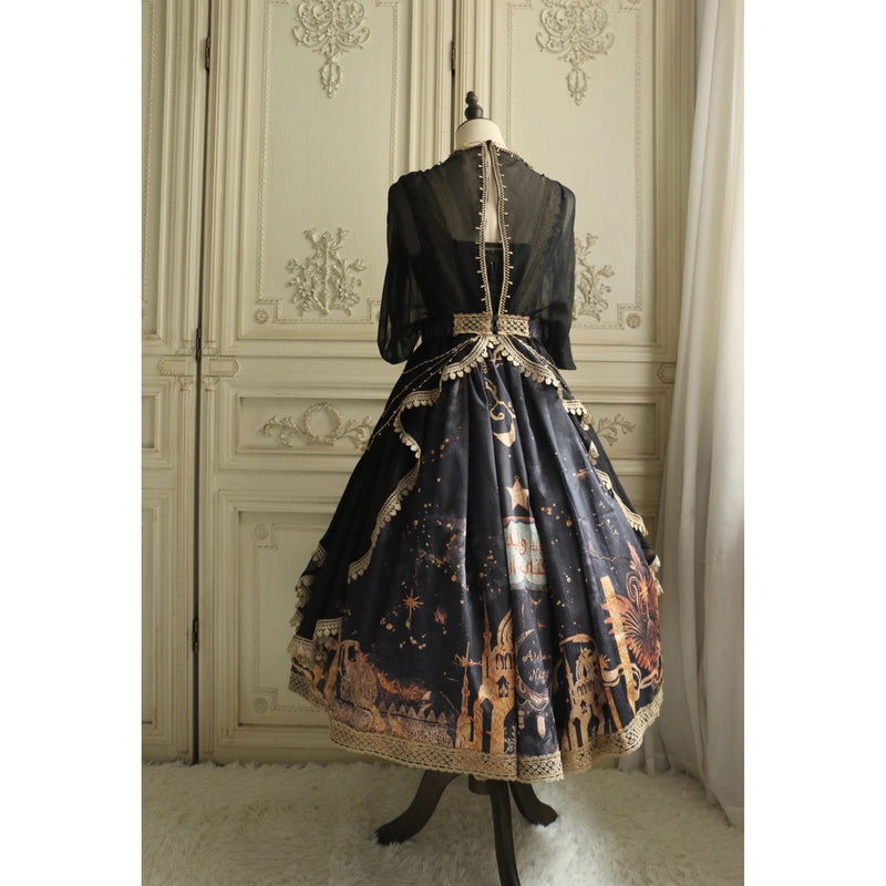 星降る夜のジャンパースカートとチュールショール[2026年3月中旬-4月上旬発送予定]