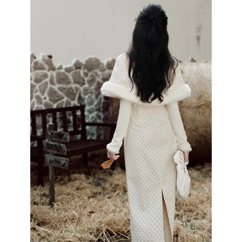 Polka Dot Cape and Dress