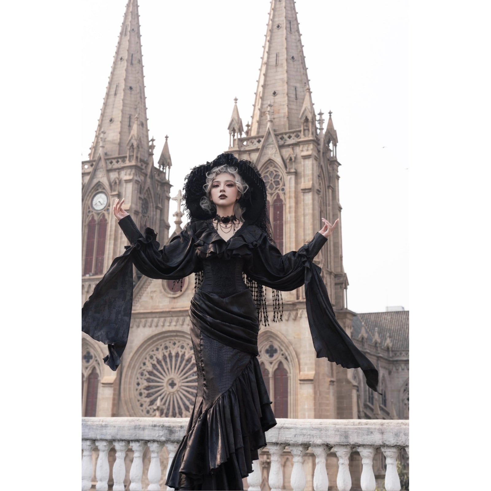 伯爵令嬢のコルセットマーメイドスカート - Black[2026年4月中旬-5月