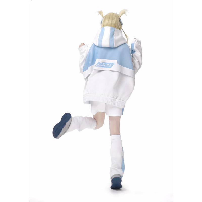 Ground Mine Girl Big Hoodie and Half Pants - Virtual Era