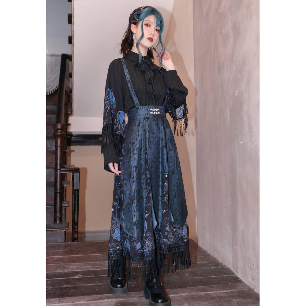 青藍の海月のストラップスカート – ManusMachina