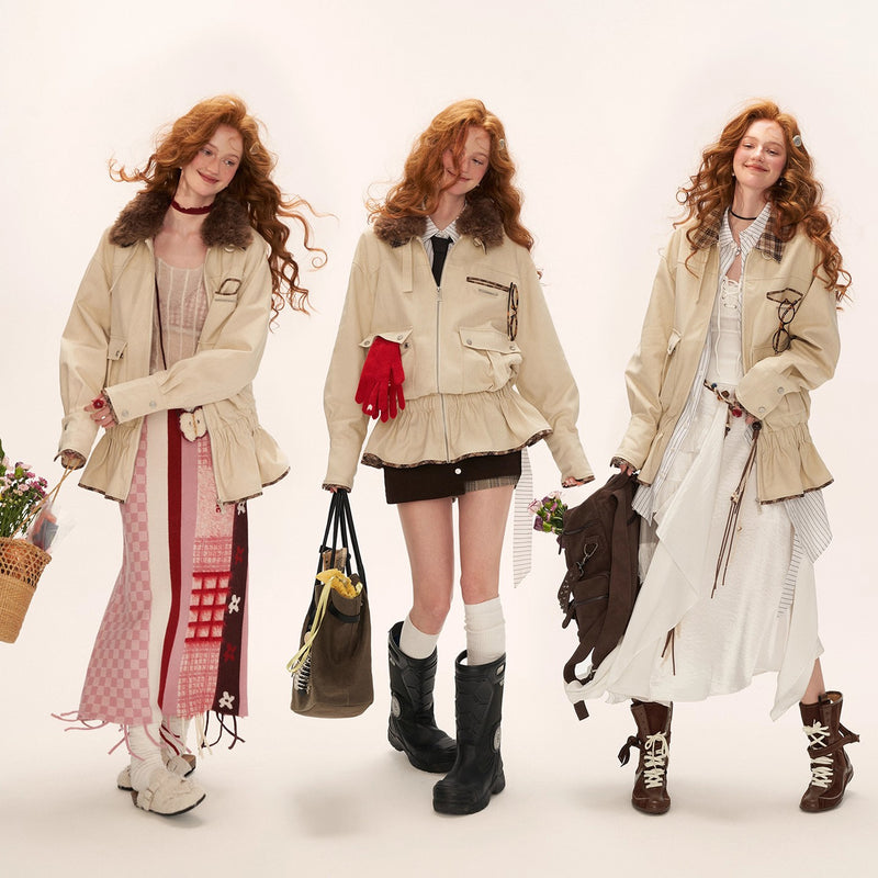 Classic Peplum Military Jacket