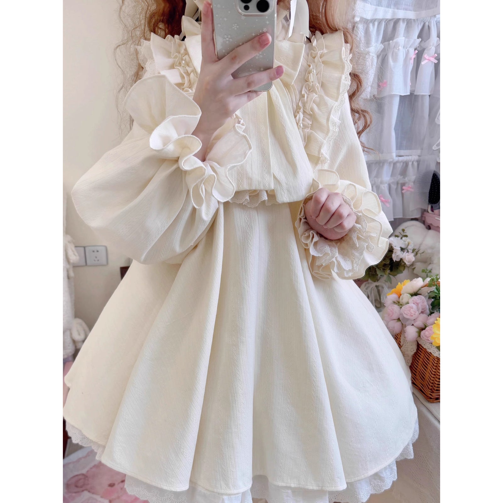 西洋人形のドールワンピース - Ivory[2026年3月中旬-4月中旬発送予定