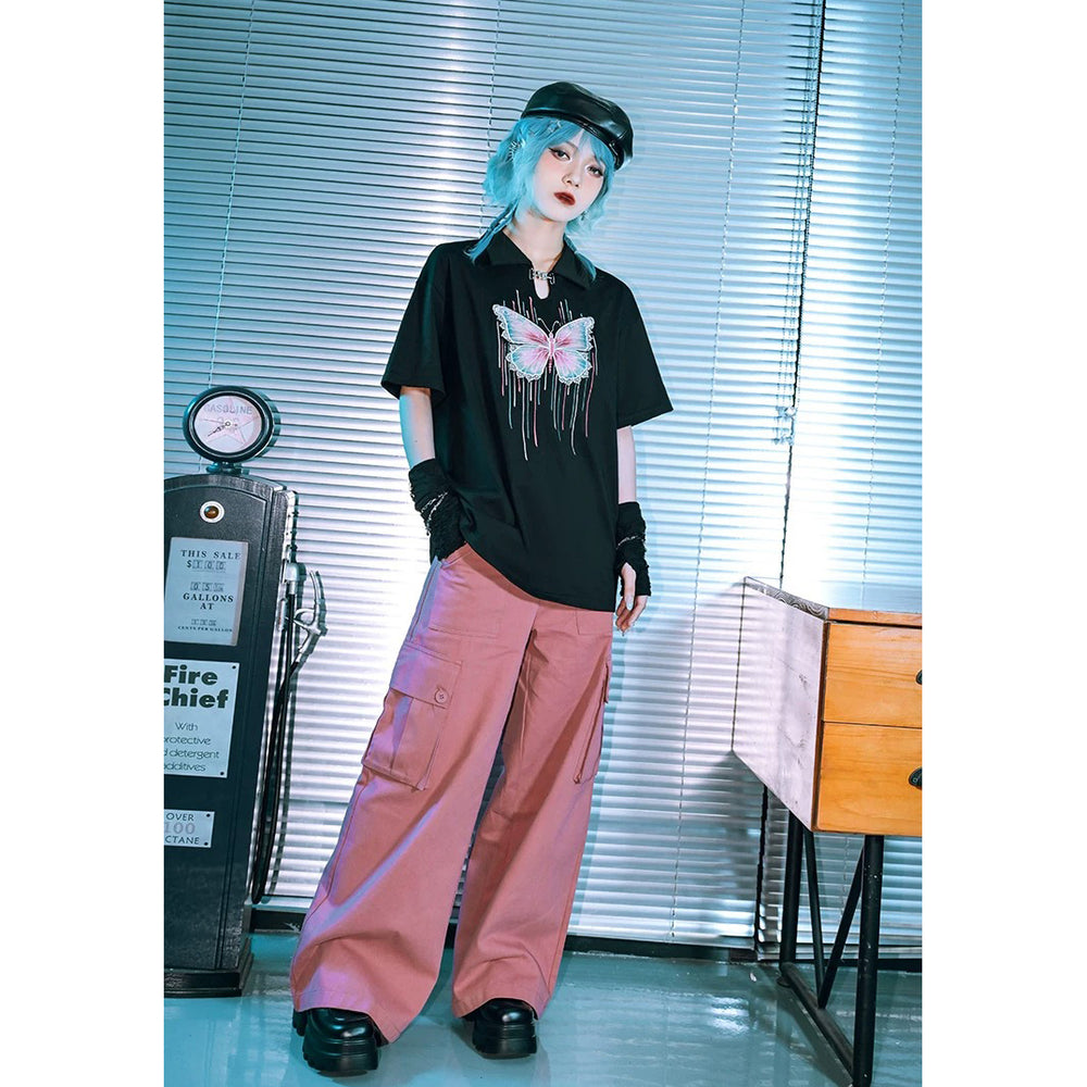 蝶々の刺繍トップス – ManusMachina
