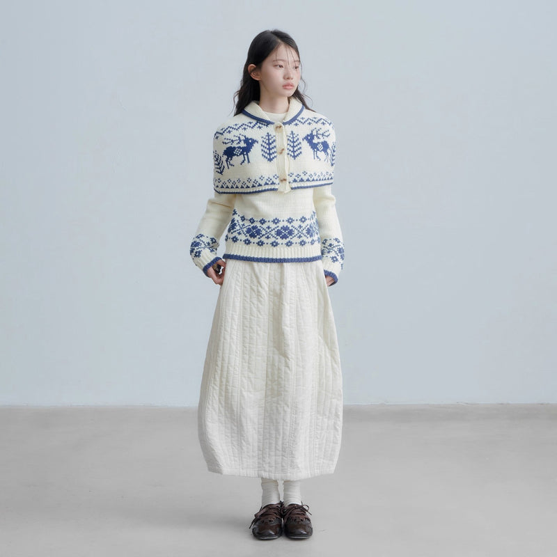 Nordic Knit Cape and Sweater