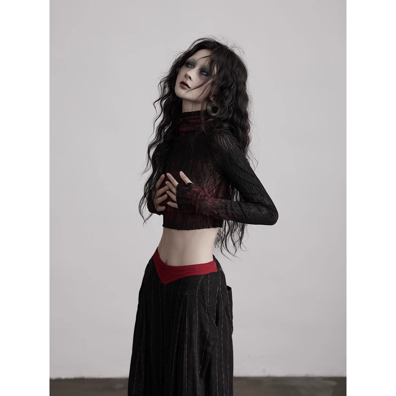 Gothic Gradient Mesh Top