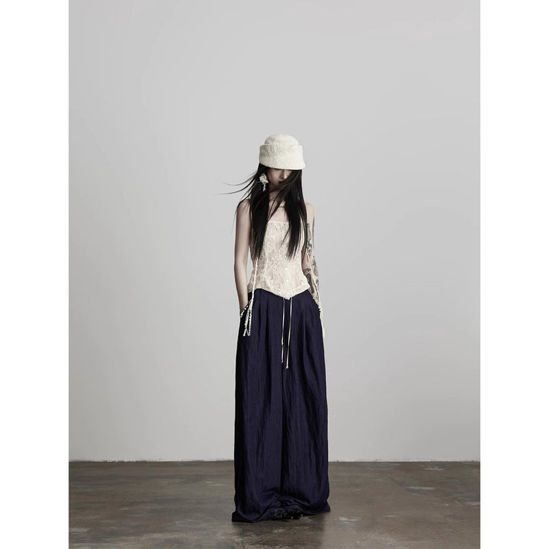 Dark Navy Wide Pants