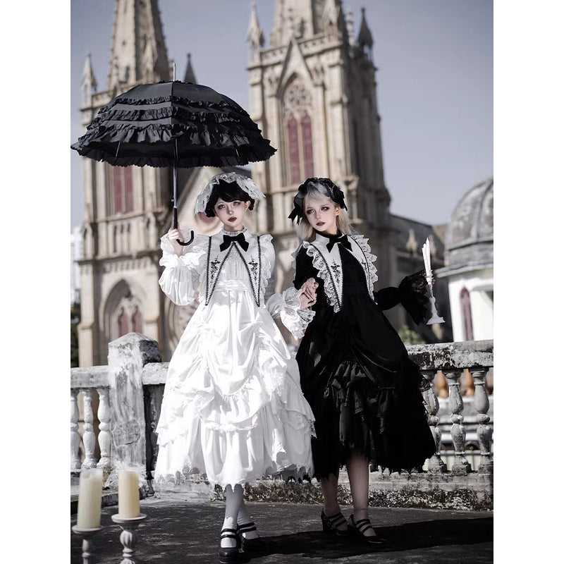 贖罪と白百合のドールワンピースと刺繍付け襟 – ManusMachina