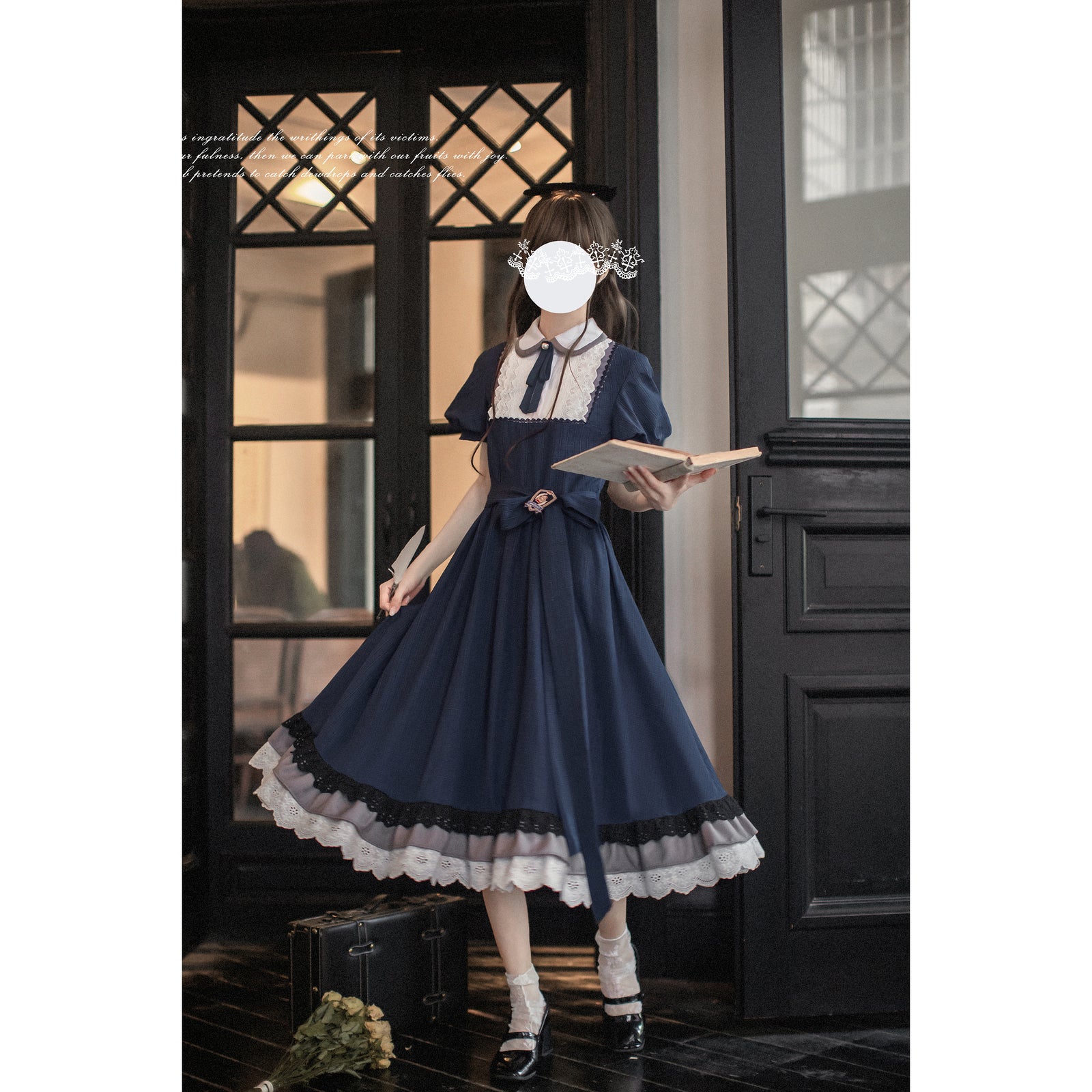 【★安心の定価販売★】 紺藍のお嬢様のクラシカルワンピース – ManusMachina コスプレ衣装