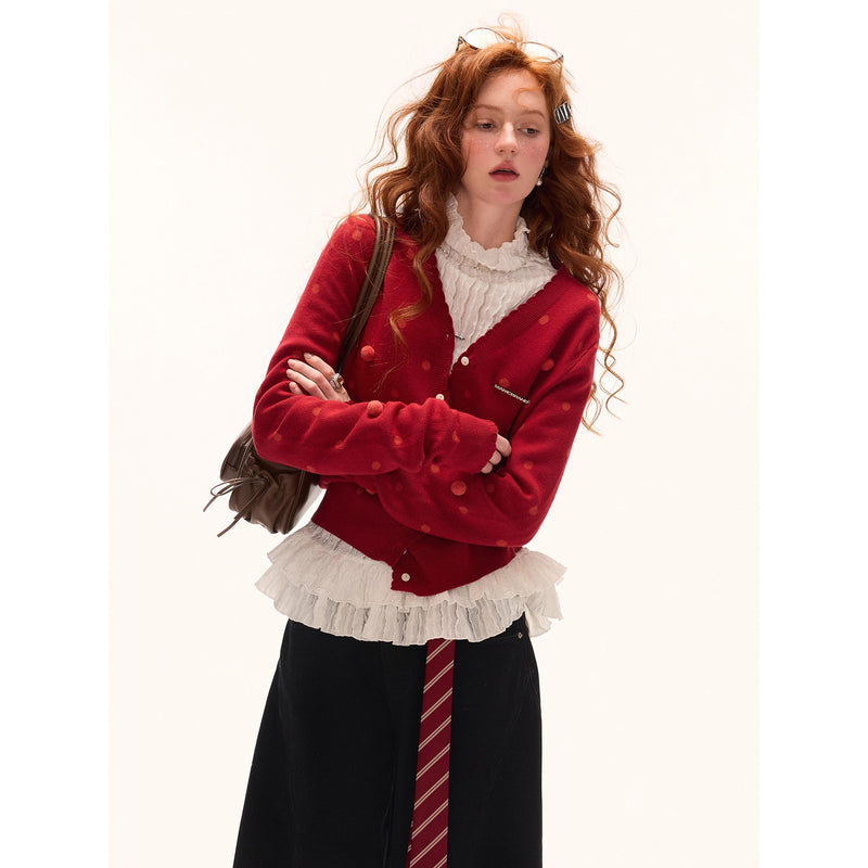 Double Frill High Neck Top