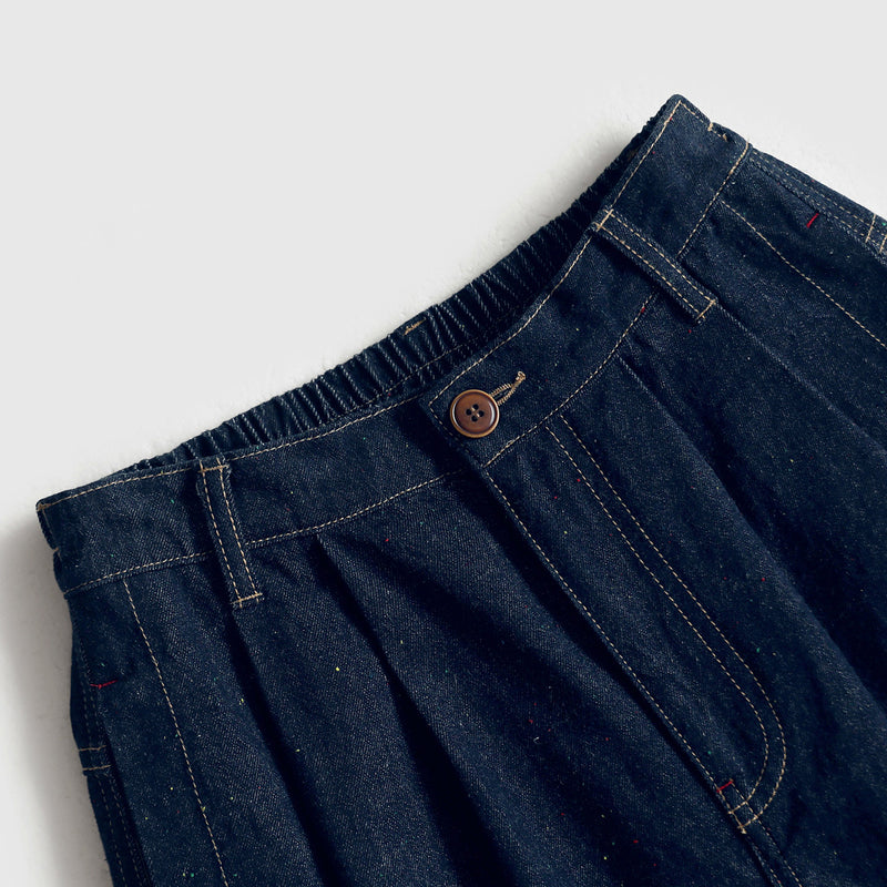 Dark Blue Cocoon Denim Pants