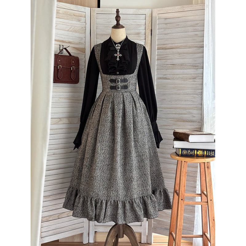 伯爵令嬢のジャンパースカートとケープ - Gray[2026年2月上旬-3月下旬発送予定]