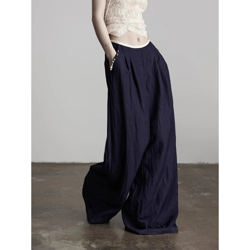 Dark Navy Wide Pants