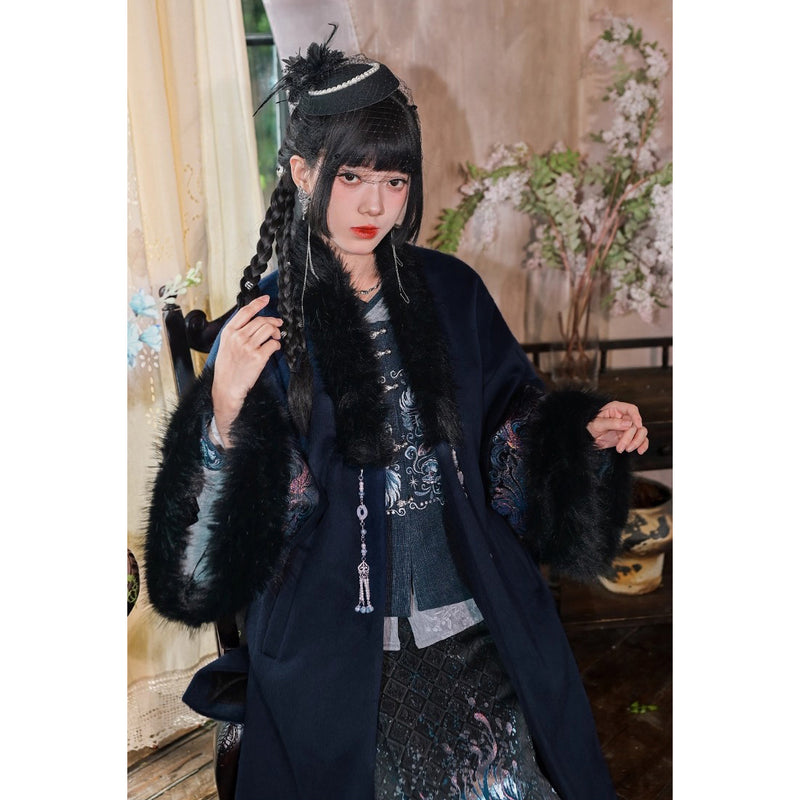 闘魚の挿絵ファーロングコート