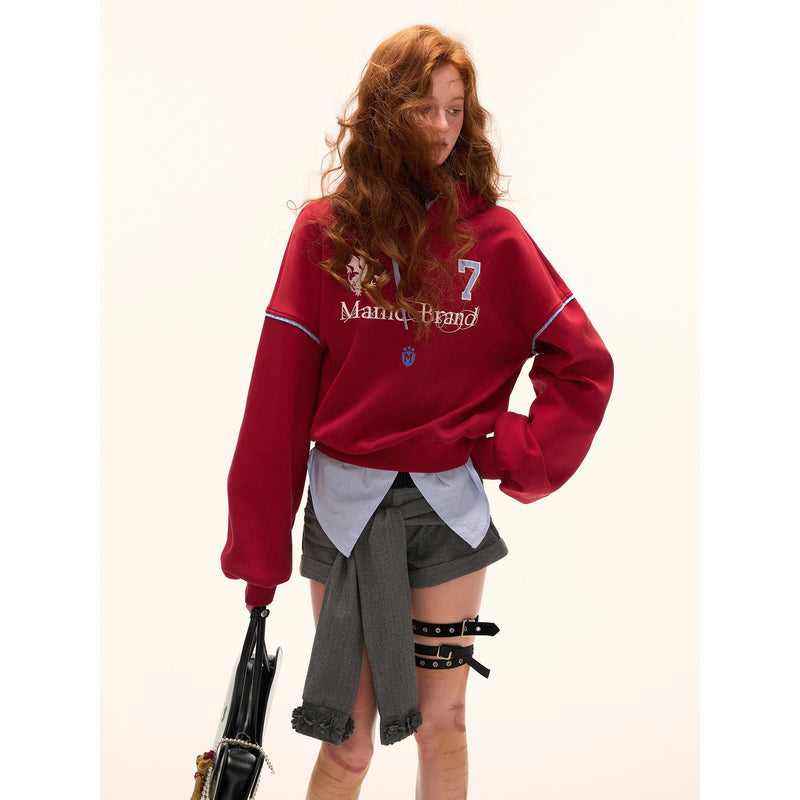 American Retro Casual Hoodie