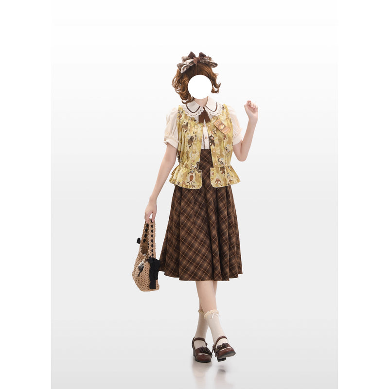 Afternoon Tea Time Cat Frill Vest[2026年1月上旬-1月下旬発送予定]