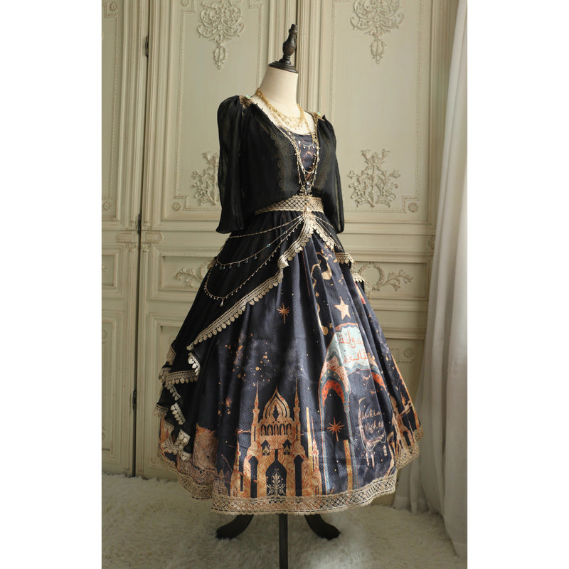 星降る夜のジャンパースカートとチュールショール[2026年3月中旬-4月上旬発送予定]