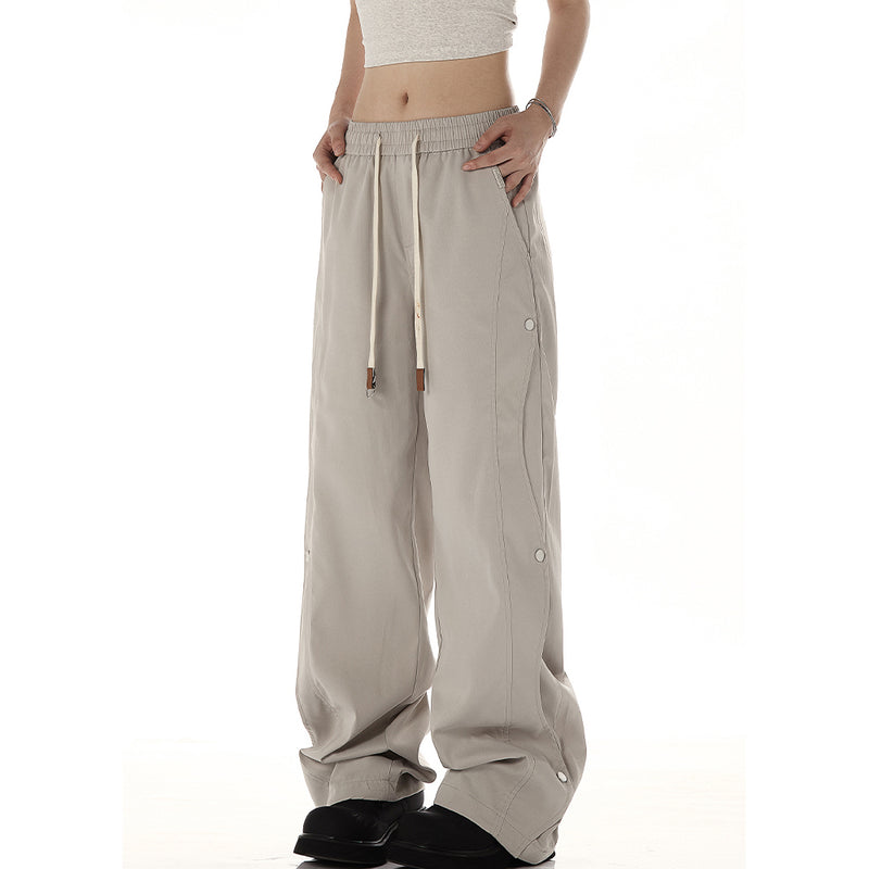 Casual Studded Wide Pants