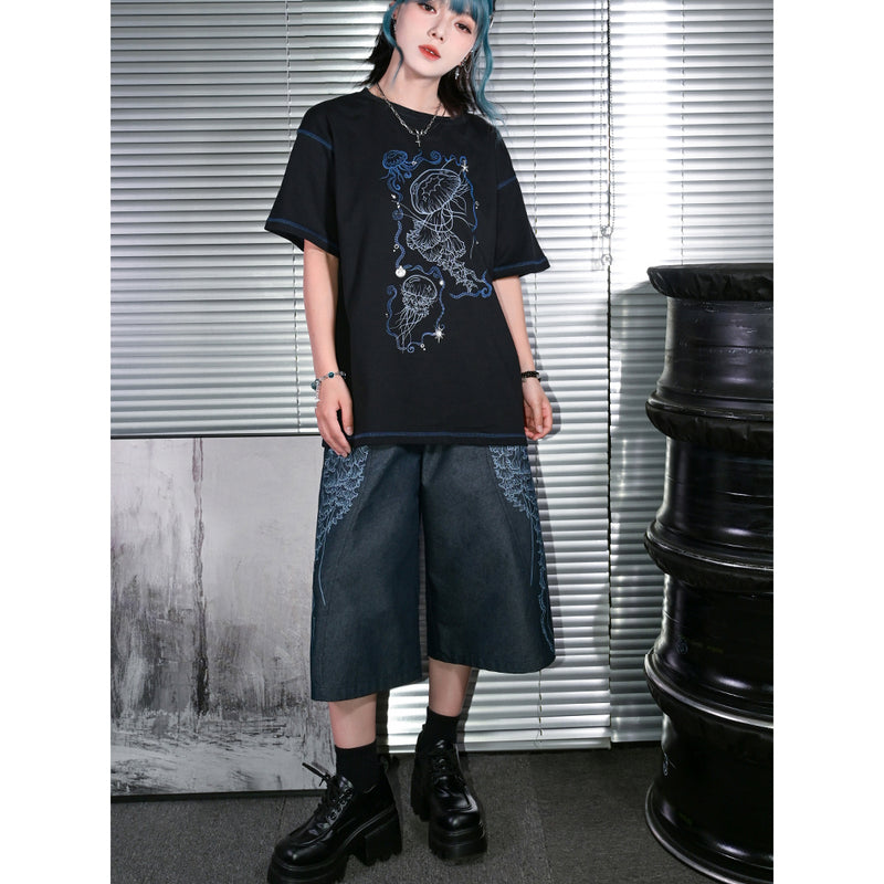 暗夜の海月Tシャツ