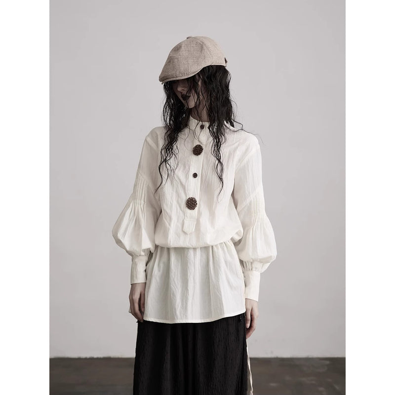 Antique White Classical Blouse