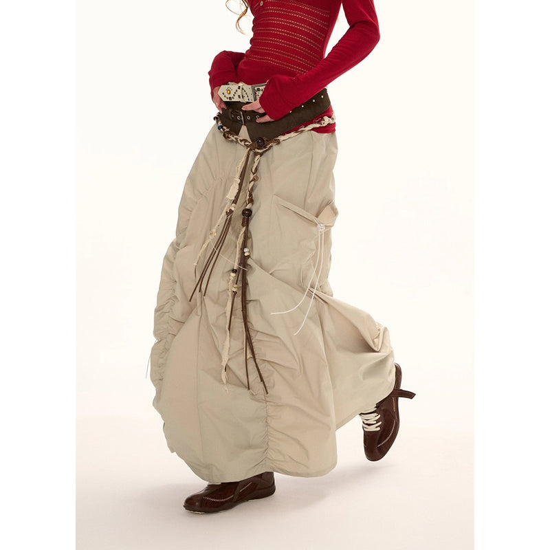 Asymmetrical Casual Long Skirt