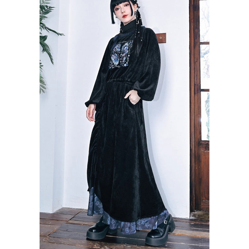 闘魚の挿絵ベルベットスカート