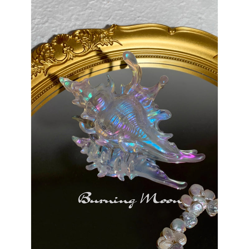 貝殻のヘアクリップ