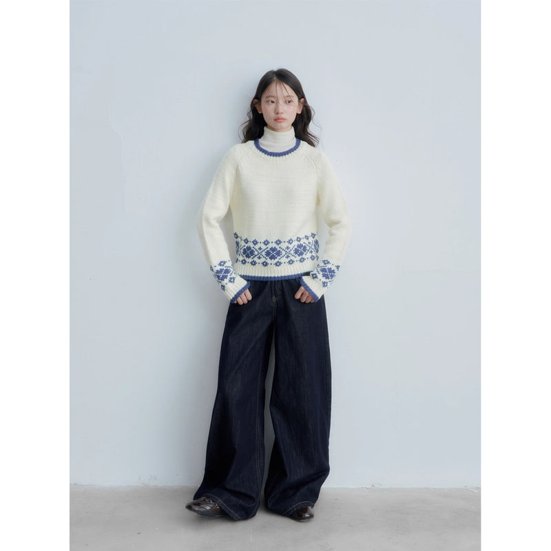 Nordic Knit Cape and Sweater
