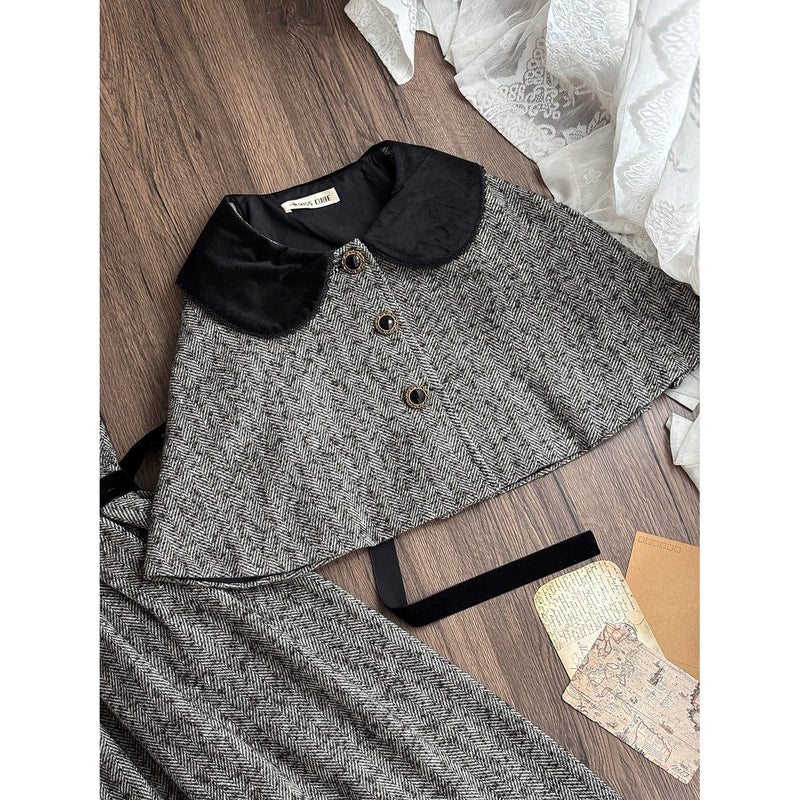 伯爵令嬢のジャンパースカートとケープ - Gray[2026年2月上旬-3月下旬発送予定]