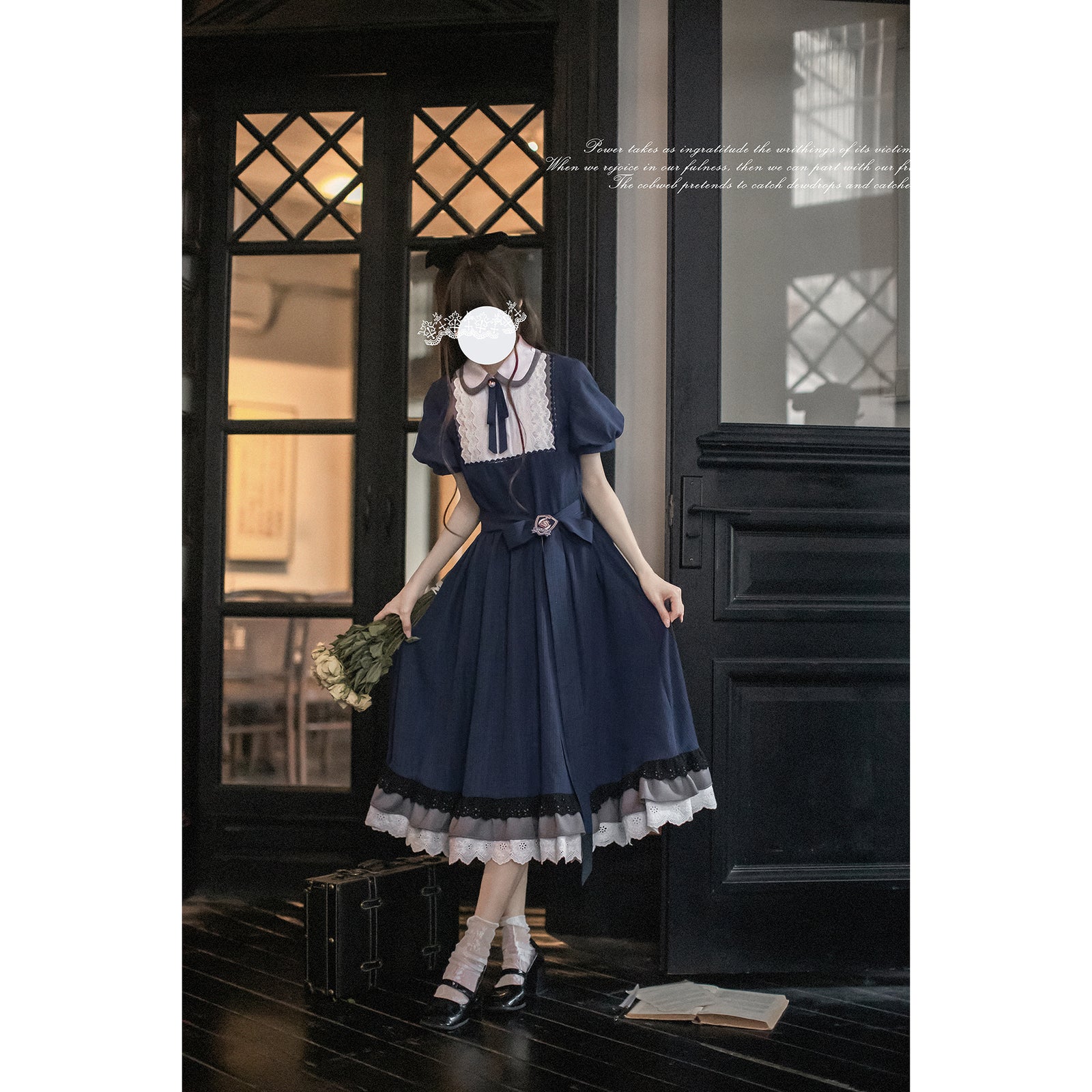 美品　ボッテガヴェネタ カシミヤ100 メルトン　ワンピース　ドレス　フリル 美品ボッテガヴェネタ カシミヤ100 メルトンワンピースドレスフリル
