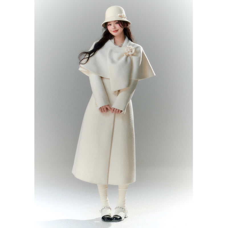 Movie Actress's Cape Long Coat