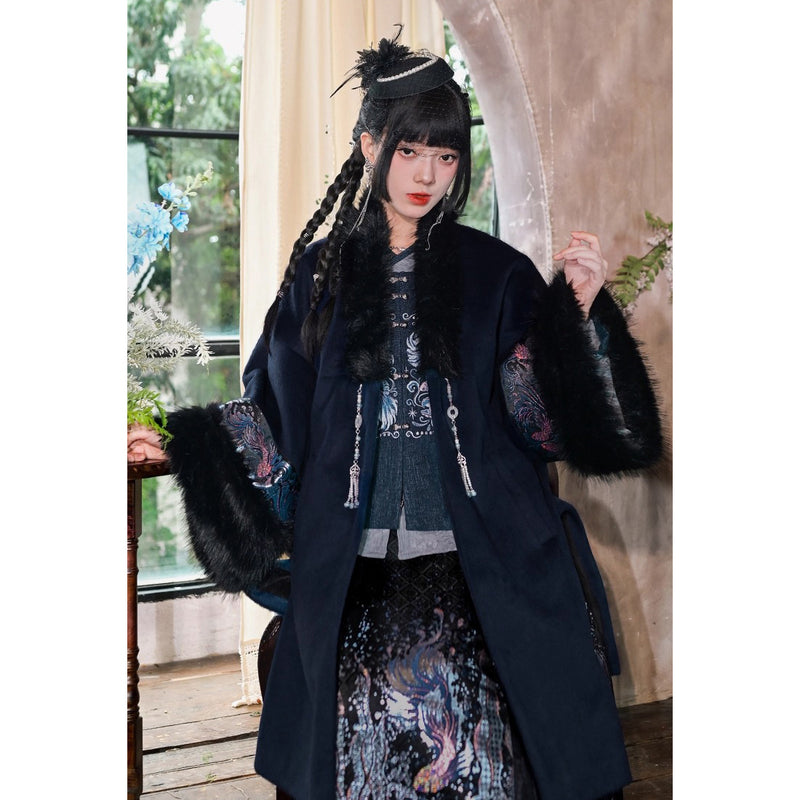 闘魚の挿絵ファーロングコート