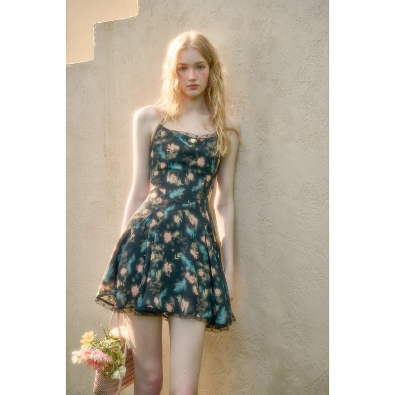 Fantasy Night Flower Camisole Dress